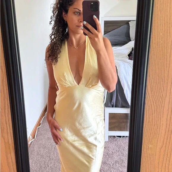 Princess Polly | Dresses | Princess Polly Good For You Halter Maxi Dress  Lemon | Poshmark